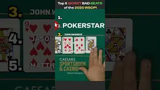 Top 5 WORST BAD BEATS of the 2025 WSOP! #casino #poker