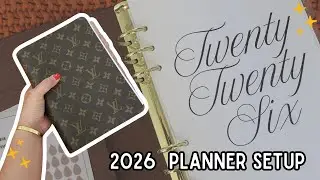 2026 PLANNER SETUP: Louis Vuitton Desk Agenda Cover with A5 Ring Binder Insert from The Line Shop