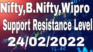 Nifty Bank Nifty Wipro support resistance level | Oasis Of Stock Market