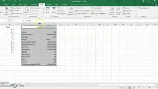 Chapter 1.3.4 Descriptive Statistics using Microsoft Excel (Part 1)