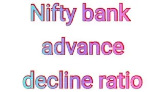 NIFTY BANK Advance decline ratio