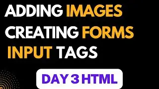 Day 3 of HTML Basics. Adding Images, Input Tag Select Tag and More