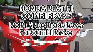 RCB E-PLUS LEVER COMBI BRAKE INSTALLATION FOR HONDA BEAT FI COMBI BRAKE
