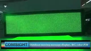 Outdoor RG LED Moving Message Sign
