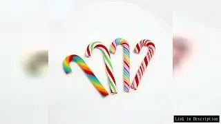 20/50Pcs Handmade Christmas Candy Cane Home Decor Simulation Clay Candy Cane DIY Xams Descorations C
