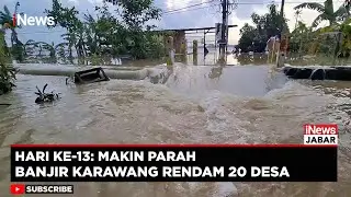 Dua Pekan Lebih Terendam, Banjir Karawang Makin Parah | iNews Jabar
