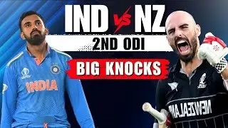 IND vs NZ 2nd ODI Big Knocks LIVE– Rahul’s Century & Mitchell’s 8th Ton Steal the Show