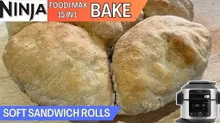 SOFT SANDWICH ROLLS *BAKE* NINJA FOODI Recipe | Ideal for packed lunches, Light & fluffy Bread Rolls