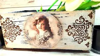 Skrzynka z Recyklingu w stylu Vintage - Decoupage dla Początkujących