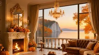 Relaxing Morning Jazz ☕ Cozy Coffee Porch Ambience by the Lake with Smooth Jazz Music for Good Mood