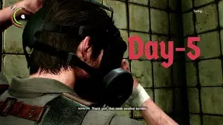 Evil within first playthrough -Day 5 live. Chapter 4 Behind the curtain. Gas mask debut.