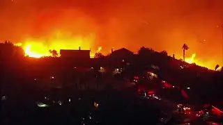 Wind-fanned fire forces evacuations near San Diego