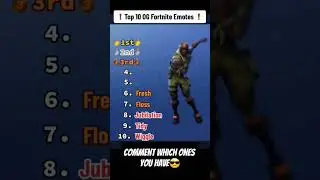 TOP 10 OG FORTNITE EMOTES! #fortnite #ogfortnite #shorts