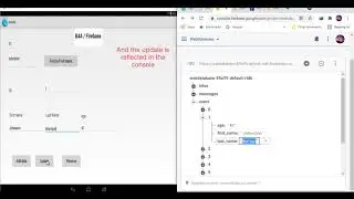 An  android CRUD app for Firebase Realtime Database with no library or API Call