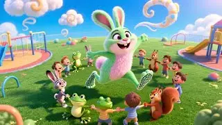 Hoppity Hop Song 🐇 | Fun Bunny Action Song for Kids | Nursery Rhymes & Songs for Children