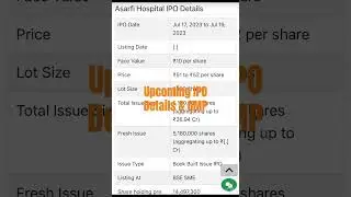 asarfi hospital ipo gmp today | asarfi hospital ipo grey market premium | Asarfi hospital ipo gmp