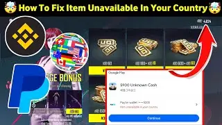 How To Fix &ldquo;Item Unavailable In Your Country&rdquo; in PUBG KR UC Purchase