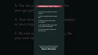 UNDENIABLE TRUTH: The Mindset Shift You Need! #motivation #motivational #shorts