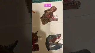 Evolution of my dinosaur drawings