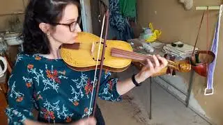 Medieval Violin - Handmade Medieval Instrument - 4/4 Size Fiddle