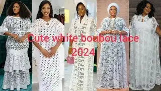 Beautiful white lace boubou gown styles | African bubu kaftan dresses | African fashion styles