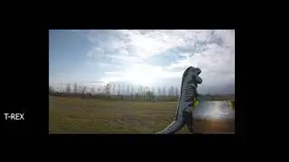 T-REX FLYING FPV WITH RACING DRONE IN ITALY #FPVMAFIA #FPVLIFE FIRST IN THE WORLD!