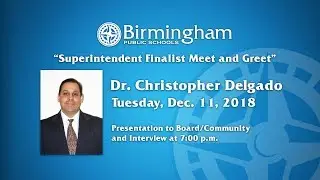 BPS Superintendent Interview - Dr. Christopher Delgado