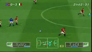ワールドサッカー 実況ウイニングイレブン3: World Cup France ' 98 - Cup Mode - World Cup 98 - Italy #4 (Tournament)