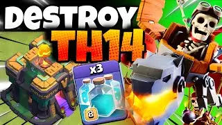 TH14 Dragon Rider Clone attack Strategy !! Coc