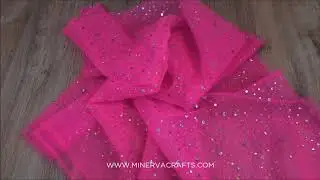 Diamante Sequin Voile Fabric