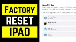 How To Completely Erase iPad Before Selling | Factory Reset