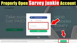 How to open Survey account properly for survey junkie - Quickly Signup survey account #TrickWork
