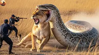 Heroic Rescue Team Save Mother Mountain Lion from Giant Python&rsquo;s Terrifying Attack 🐍