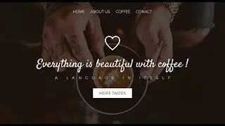Web Design // Coffee Shop // Speed Art + Speed Code