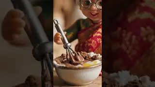Toy Grandma's Chocolate Cake 🍫👵 | Miniature Cooking #food #shorts #ai #aivideo