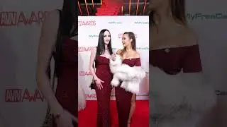 Adult star Violet Voss on the 2026 AVN Awards red carpet