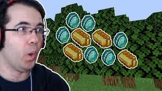 YAPRAKLARDAN ELMAS ve ALTIN YAĞIYOR! YİNE EFSANE LOOT! OYUNU BOZDUM! | Minecraft Randomizer UHC