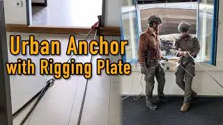 Urban Anchor in Office Building - Setup for Tactical Rope Access Training