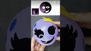 I made Sprunki OC Mrs.Moon out of balloon #sprunki#incredibox #shorts#viral