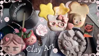 Studio Days𔓘: Make clay charms with me using air dry cl𔓘y
