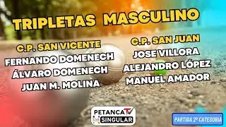 Reg tripletas masculino, C.P. San Vicente vs C.P. San Juan.