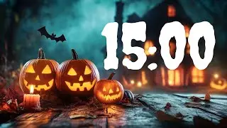 15 Minute Halloween Timer 🎃 Spooky Countdown with Music for Classroom