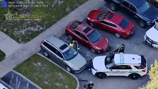 Drone finds Suspect with Two Lake County Warrants ($75,000 bond)