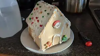 Gingerbread House vs. Washing Machine