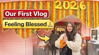Our First Vlog 🙏 | Temple Visit | Feeling Blessed 🌸 | Divya Ashish Vlogs
