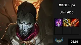 MKOI Supa (Jhin) vs (Ezreal) - EUW Challenger - New season Patch 26.01