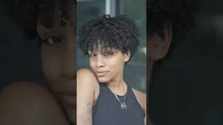 How I Styled My Short Tapered Cut Type 4B Hair Hair #naturalhair