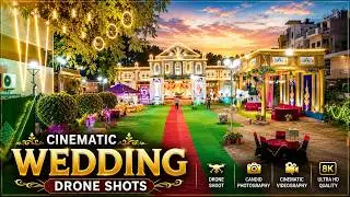 Cinematic Wedding Drone Shots | Magical Aerial View of the Grand Wedding | Moment Maker