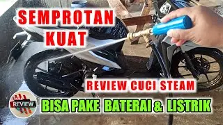 Cuci motor atau mobil di rumah dengan pompa jet pump mini,