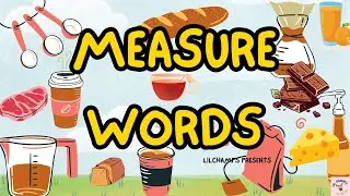 Measure Words | Kids Learning | English Vocabulary | English Language | Education